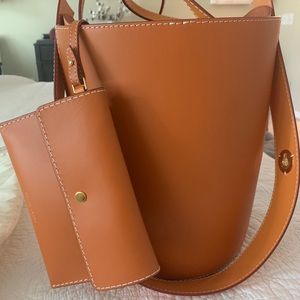Danse Lente Mini Lorna Leather Bucket Bag